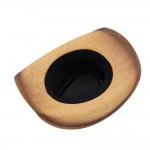 Wholesale distressed Straw Cowboy Hat Metal Bull Buckle Flower Accents One Paper