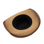 Wholesale distressed Straw Cowboy Hat Orate Vegan Leather Band One Paper