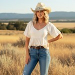 Wholesale homemade Vintage Cowboy Hat Silver Bull Head Multi Band One Paper