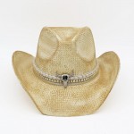 Wholesale homemade Vintage Cowboy Hat Silver Bull Head Multi Band One Paper