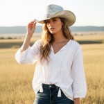 Wholesale homemade Vintage Cowboy Hat Silver Bull Head Multi Band One Paper