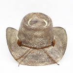 Wholesale homemade Vintage Cowboy Hat Silver Bull Head Multi Band One Paper