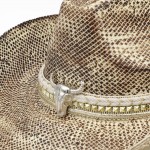 Wholesale homemade Vintage Cowboy Hat Silver Bull Head Multi Band One Paper