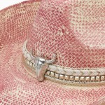 Wholesale homemade Vintage Cowboy Hat Silver Bull Head Multi Band One Paper