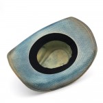 Wholesale distressed Cowboy Hat Brass Eagle Buckle Braided Rope Star Detail One