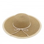 Wholesale two Straw Sun Hat Rope Band One Paper
