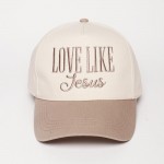 "LOVE LIKE Jesus" Embroidered Two Tone Baseball Cap

- One Size Fits Most
- Snap Back Closure
- 100% Cotton