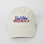 "God Bless AMERICA" Embroidered Baseball Cap

- One Size Fits Most
- Slide Buckle Adjustment
- 100% Cotton