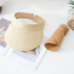 Wholesale straw Sun Visor Hat One Fits Most Paper