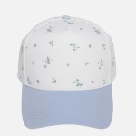 Wholesale flower Print Two Baseball Cap One Fits Most Snap Back Closure Cotton