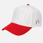 Wholesale two Pinstripe BASEBALL Embroidered Baseball Cap Baseball Side Embroide