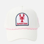 Wholesale linen Luckiest Catch Crawfish Patch Baseball Cap Rope Band Palm Tree S