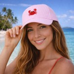 Wholesale skinny Stripe Baseball Cap Embroidered Crab Snap Back Closure One Fits