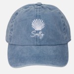 Wholesale salty Shell Embroidered Baseball Cap One Fits Most Slide Buckle Adjus