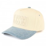 Wholesale tCM BLESSED Embroidered Two Baseball Cap Snap Back Closure One Fits Mo