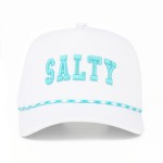 Wholesale tCM SALTY Embroidered Baseball Cap Rope Detail Snap Back Closure One F