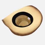 Wholesale vented Vintage Straw Cowboy Hat Turquoise Rhinestone Studded Shield Ba