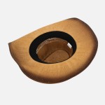 Wholesale vented Vintage Straw Cowboy Hat Turquoise Rhinestone Studded Shield Ba