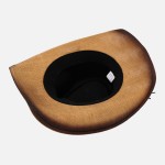 Wholesale vintage Straw Cowboy Hat Vegan Leather Horseshoe Studded Band One Fits