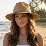 Wholesale straw Hat Boho Beaded Band One Fits Most Paper