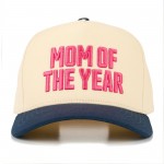 TCM0204
"MOM OF THE YEAR" Embroidered Two Tone Baseball Cap 

- One Size Fits Most 
- Snap Back Closure 
- 100% Cotton 