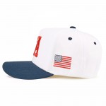 Wholesale tCM USA Embroidered Two Baseball Cap One Fits Most Snap Back Closure C