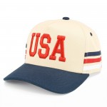 Wholesale tCM USA Embroidered Two Baseball Cap Stripe Details One Fits Most Snap