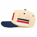 Wholesale tCM USA Embroidered Two Baseball Cap Stripe Details One Fits Most Snap