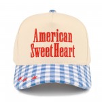Wholesale tCM American Sweetheart Embroidered Two Gingham Baseball Cap One Fits