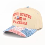 Wholesale tCM UNITED STATES AMERICA Embroidered Two Quilted Baseball Cap One Fit