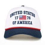 Wholesale tCM UNITED STATES AMERICA Embroidered Two Baseball Cap Rope Detail One