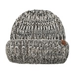 Wholesale cuffed knit beanie chunky marled yarn deep fold brim covers ears sits
