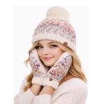 Wholesale popcorn Stitch Pom Beanie knit textured bubble pattern ribbed cuff chu