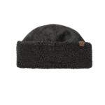Wholesale sherpa Cuff Fisherman Beanie smooth suede crown thick fluffy sherpa ba