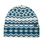 Wholesale fair Isle Knit Cuffed Beanie bold geometric pattern zigzags diamonds s