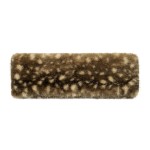 Wholesale fawn Print Faux Fur Headwrap made plush ultra soft faux fur printed sw