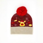 Wholesale oh Deer Pom Pom Lurex Beanie One Fits Most Polyester