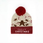 Wholesale sweet Christmas Pom Pom Lurex Beanie One Fits Most Polyester