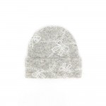 Wholesale add sweet sparkly finish cold weather looks bow embroidered knit beani
