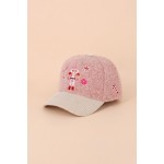 Wholesale nutcracker Embroidered Baseball Cap soft boucle knit contrast corduroy