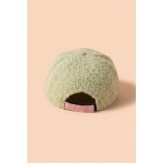 Wholesale christmas Tree Embroidered Baseball Cap cozy boucle knit contrast cord
