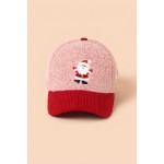Wholesale santa Embroidered Baseball Cap plush boucle crown contrast corduroy br