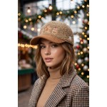 Wholesale gingerbread Embroidered Baseball Cap soft boucle crown coordinating co