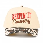 Wholesale c C TCM Two Canvas Cow Print Embroidered KEEPIN IT Country Baseball Ca