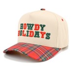 Wholesale saddle up season Howdy Holidays trucker cap bold embroidered lettering