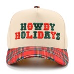 Wholesale saddle up season Howdy Holidays trucker cap bold embroidered lettering