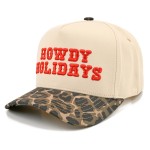 Wholesale saddle up season Howdy Holidays trucker cap bold embroidered lettering