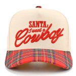 Wholesale add little country charm holiday outfits Santa I Want Cowboy baseball