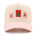 Wholesale christmas Stamp Baseball Cap vintage postage stamp patches Christmas t