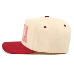 Wholesale sANTA Baseball Cap oversized candy stripe letters spelling out SANTA a